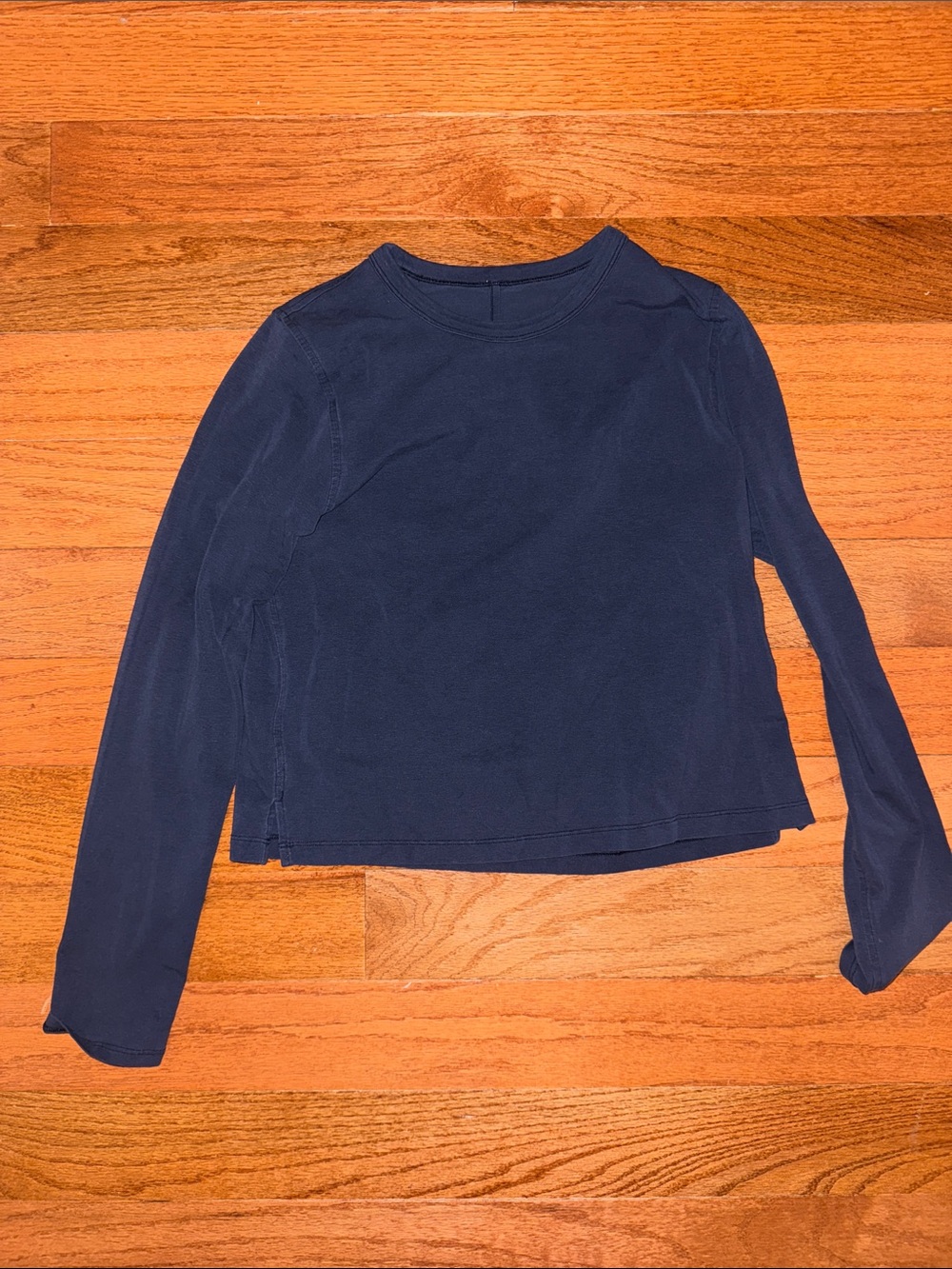 lululemon athletica Navy Long-Sleeve Crewneck Top